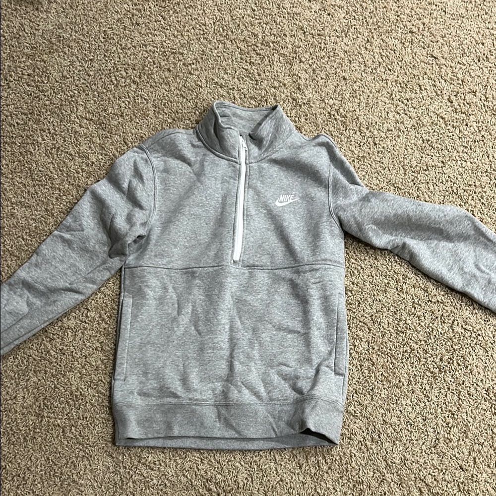 Nike Gray Half-Zip Sweatshirt